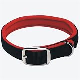 Fleece Lined 5/8 x 11 Black Nylon Collar