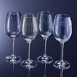 Mikasa Cheers Pastels White Wine Glasses, Set of 4