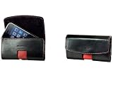APPLE iPHONE & iPHONE 3G RED OMEGA HORIZONTAL CASE WITH REMOVABLE SPRING BELT CLIP (iPhone NOT included)