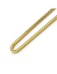 14K Yellow Gold 2mm Franco Chain Necklace 18"