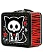 Skelanimals Kit the Cat Red & Black Zebra Lunch Box Lunchbox