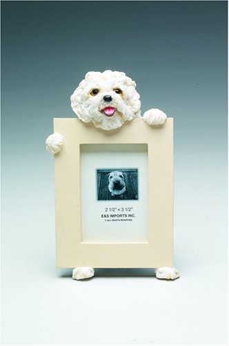 Maltese Puppy Cut Dog - 2 1/2'' x 3 1/2'' Photo/Picture Frame
