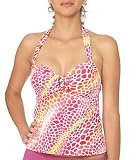 Perry Ellis Jungle Jetsetter Tankini Halter Top