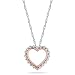 Jewelry : 10k Rose, Yellow, or White Gold Diamond Heart Pendant (1/8 cttw, I-J Color, I2-I3 Clarity), 18"