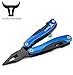Torero TRL1 Multi-Tools Pliers with Black Oxide Finish, 14- in-1 tools , Full-Size 2.6-inch 420 Steel Blade, 6.1-inch Handle , Sliver Blue Available