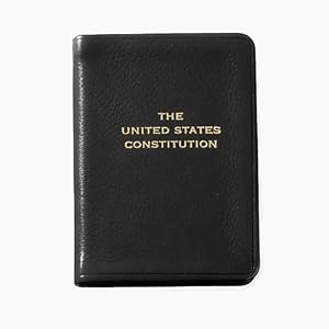 United States Mini Constitution, Genuine Leather, 2-3/4" X 3-3/4"
