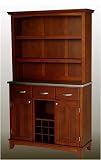 Wine Rack Buffet with Open Hutch - Cherry/ Natural
