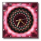 MANDALA pink zen meditation orient india inner harmony peace chakra spirituality FlowerPower - 10x10 Wall Clock