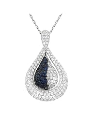 Pave Diamond and Sapphire Pendant