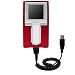 Coiled Power Hot Sync and Charge USB Data Cable w/ Tip Exchange for the iRiver H10 6GB - Gomadic Brand