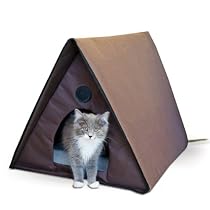 K&H Manufacturing Outdoor Heated Multi- Kitty A-Frame 35-Inch by 20.5-Inch by 20-Inch 40 Watts
