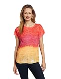 Chaus Women's Ombre Tie-Dye Stripe Embellished Tee