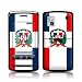 Dominican Republic Flag Design Protective Skin Decal Sticker for LG Vu CU915 CU920 Cell Phone