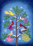 Amnesty International Peacock Tree Greeting Card - 10 in a Pack