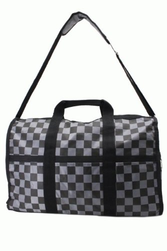 大容量 ブロックチェック トラベルボストンバッグ[CODE:0044855]