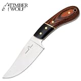 Timber Wolf Professional Skinner Knife w/ Leather Sheath