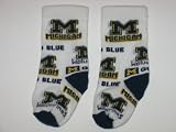 MICHIGAN WOLVERINES Team Logo Cotton Baby Booties