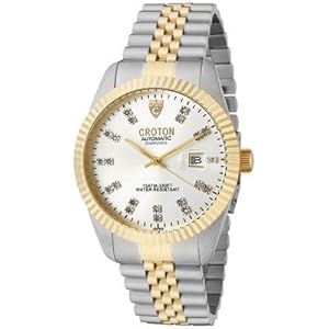 Men's Croton Round Watch Dial color: Silver