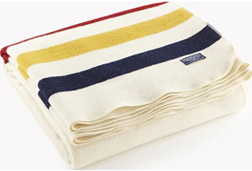 Faribault Woolen Mill Revival Stripe Throw, Bone
