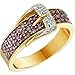 1/2 Carat Chocolate & White Diamond 14k Yellow title=