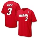 Miami Heat Dwayne Wade Adidas Player Name & Number Short Sleeve T-shirt
