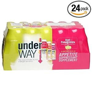 underWAY Acai-Pomegranate Appetite Suppressant Beverage, 16-Fluid Ounces, 1 Bottle (Pack of 24) by underWAY