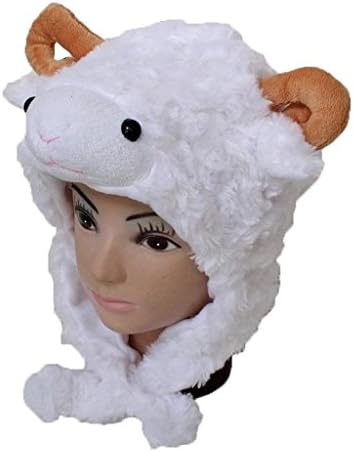 LightYear Cute Fur Furry Animal Sheep Goat Children Baby Toddler Winter Hat Cap