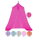 Bacati - Valley of Flowers Fuschia String Canopy