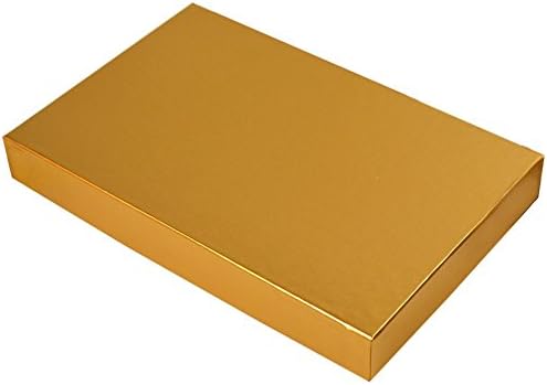 Gold Candy Box 12-1/16 x 9-7/16 x 1-1/8 (2 LB, 25/pkg)