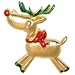 1 3/8″ Christmas Reindeer Pin, Vintage Jonette Jewelry