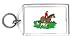 Keychain with hound, horse, dog, fox, hunt, canine