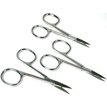 3 Beading Scissors Sewing Cutter Cuticle Straight Steel