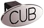 TM Performance 24001 Black Cub Oval 2" Billet Hitch Cover