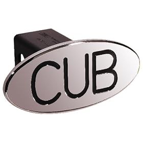 TM Performance 24001 Black Cub Oval 2" Billet Hitch Cover
