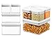 Flip-tite canister collection. Starter set. (4 pcs/set), lear ring/square/3 size. (U429061)