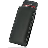 PDair V01 Black Leather Case for Nokia Asha 300