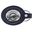 Milwaukee Brewers Large Leather/Pewter Key Ring - MLB Baseball Fan Shop Sports Team Merchandise