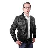 Herren Lederjacke Motorradjacke