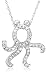 14k Choice of White or Yellow Gold Jewels of Nature Diamond Octopus Pendant (.17 cttw, G-H Color, I1 Clarity)