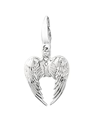 Sterling Silver HEART WINGS Charm