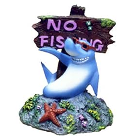 Exotic Environments Cool Shark With No Fishing Sign