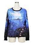 Juniors Neon Galaxy Cosmic Colorful Patterns Print Roll Neck Sweatshirt Sweaters Juniors Neon Galaxy Cosmic Colorful Patterns Print Roll Neck Sweatshirt Sweaters