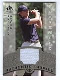 Heather Bowie 2005 Upper Deck SP Signature Golf Authentic Fabrics Tournament Worn Shirt Card #AF-HB LPGA