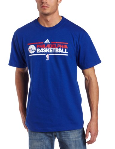 NBA Philadelphia 76Ers Practice Short Sleeve Tee (Royal, X-Large)