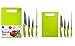 Cutting Board Set Plus Kitchen Knives - Includes Cutlery Chef's, Utility, Paring Cooking Knives, Knife Sharpener, Chopping Board Set, Professional Chef Knife Set for Kitchen, New