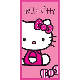 Hello Kitty Outline Pink towel