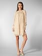 Milly Margot Dress in Champagne/Nude