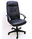 "Willard" Leather Executive Office Chair/ High Back w/ Gas Lift & Tilt and Ergonomic Lumbar Support