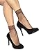 Sock Snob - 2 Pack Womens Fishnet Ankle Socks with Lace -5-9 Us