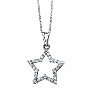 Petite Diamond Star Pendant Necklace